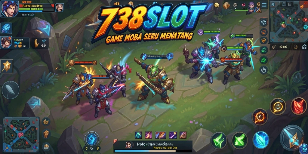 Gameplay mendebarkan dalam 738SLOT saat bertempur di arena.