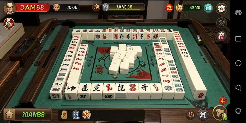 Tampilan gameplay Mahjong yang menarik dan menantang.