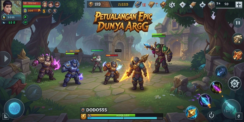 Gameplay DODO555 yang menarik dengan petualangan seru.