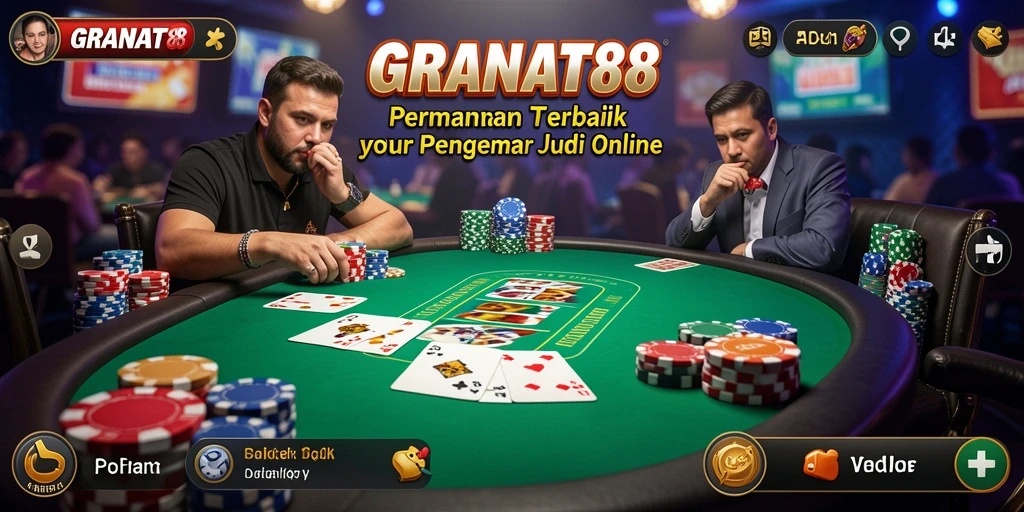 Tampilan gameplay menarik dari GRANAT88 dengan aksi poker seru.
