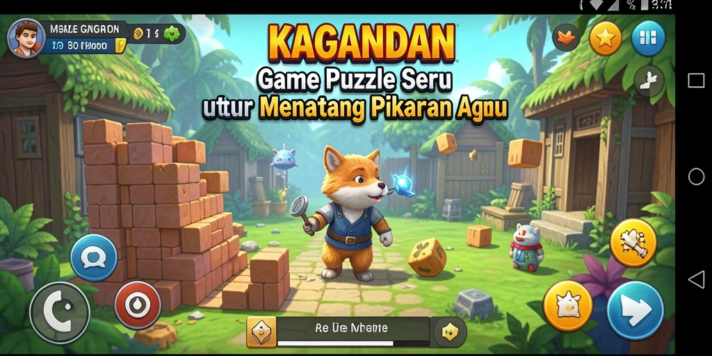 Tampilan gameplay KAGANDAN yang menantang dan penuh warna.
