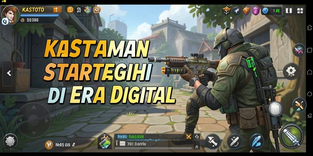 Screenshot gameplay KASTOTO menampilkan intensitas pertempuran SLG.
