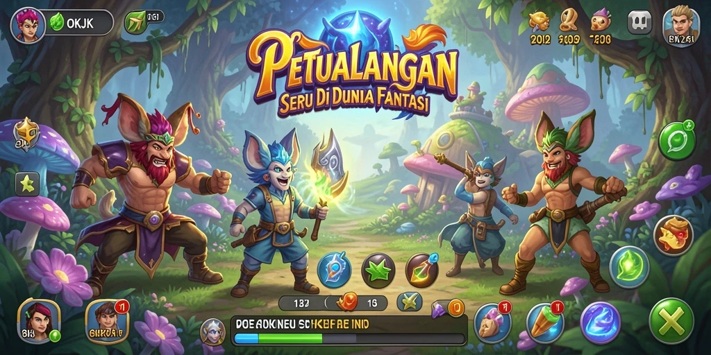 Tampilan gameplay seru dan menantang dalam OKJK.