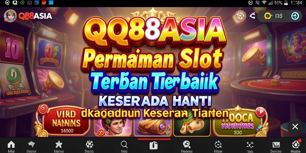 Screenshot gameplay QQ88ASIA yang menampilkan keseruan permainan slot.