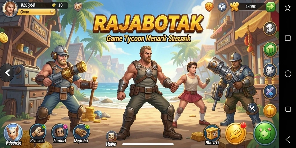 Tampilan gameplay RAJABOTAK yang menarik dan dinamis.