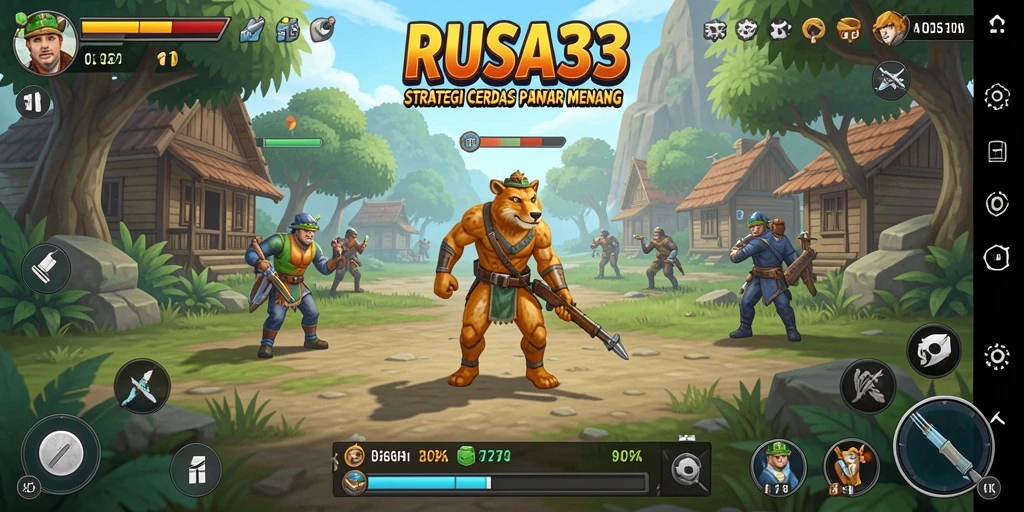 Screenshot RUSA33 menampilkan momen strategis yang mendebarkan.