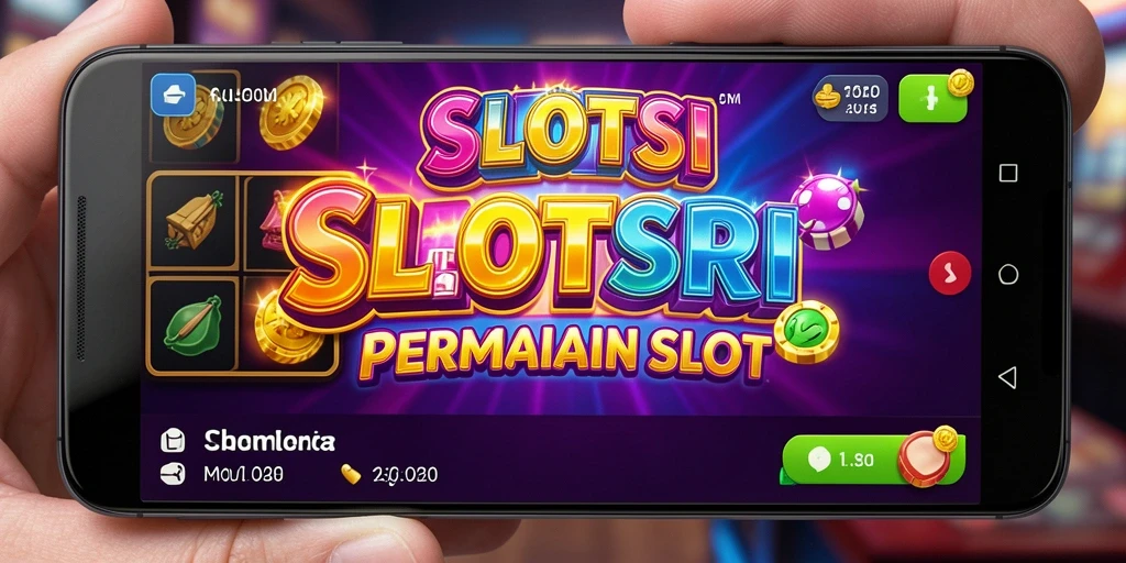 Tampilan gameplay menarik dari SLOTSRI yang menunjukkan mesin slot beraksi.