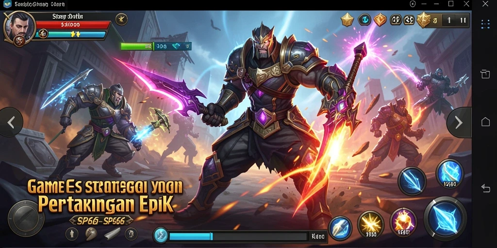 Screenshot gameplay SP666 menampilkan aksi strategi yang mendebarkan.