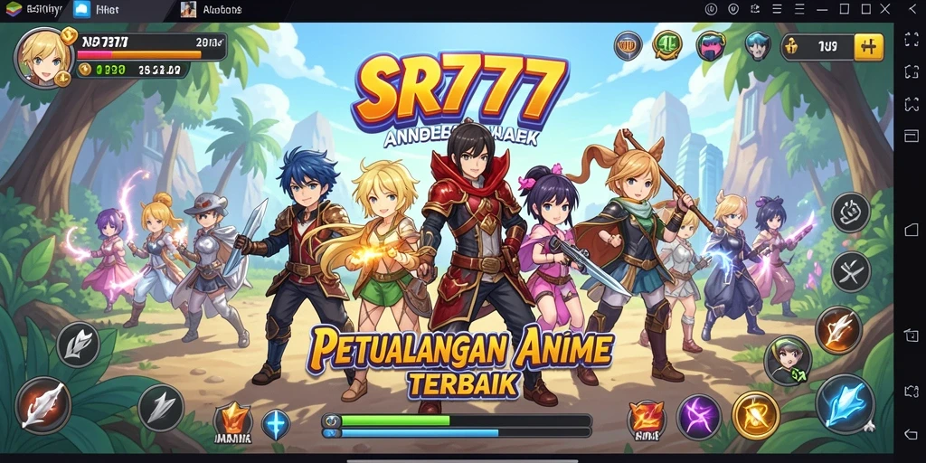 Tampilan gameplay SR777 yang menakjubkan dengan aksi anime.