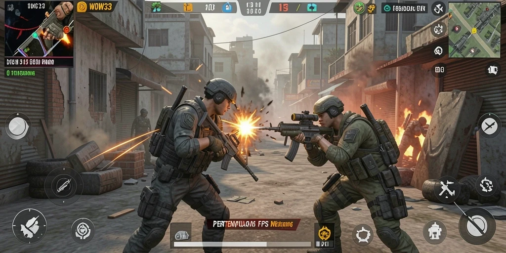 Gameplay WOW33 yang intens dan penuh aksi.